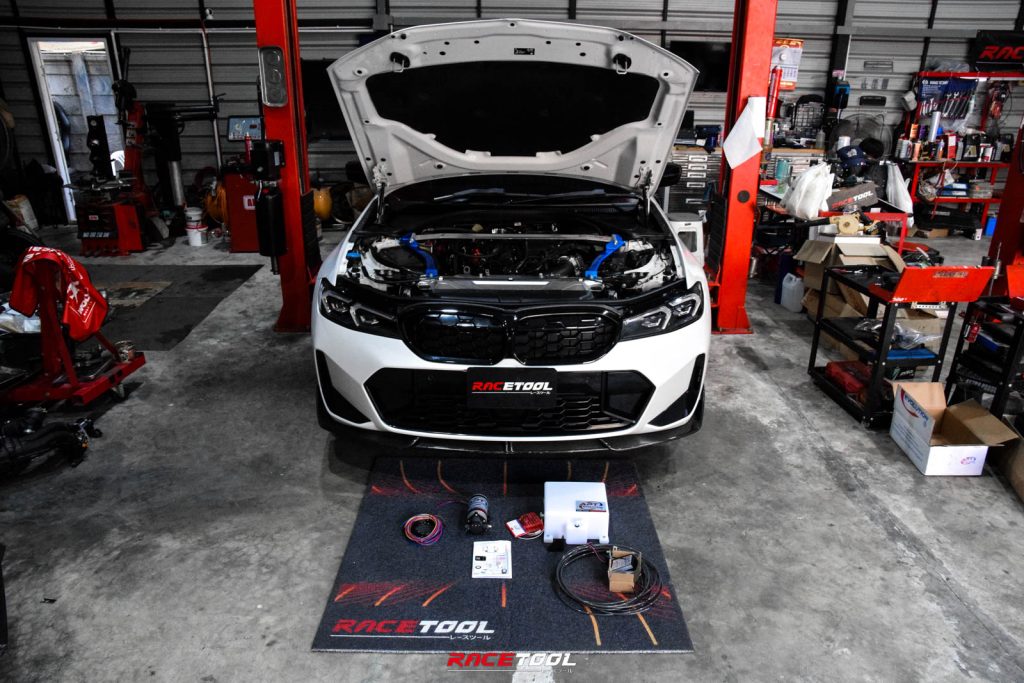 BMW G20 M340i ติดตั้งชุดยิงเมททานอล APT DGR METHANOL KIT 6 LITER BLAST TANK