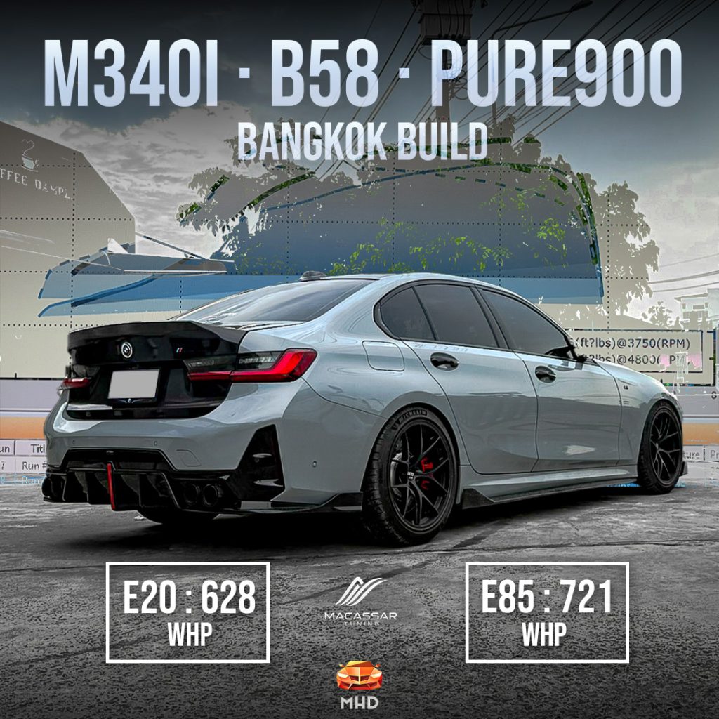 BMW M340i 721 WHP Pure900 Turbo | จูน B58 Flex Fuel