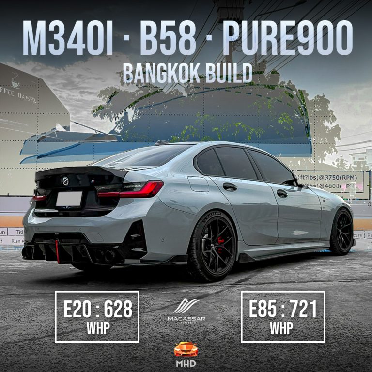 BMW M340i 721 WHP Pure900 Turbo | จูน B58 Flex Fuel