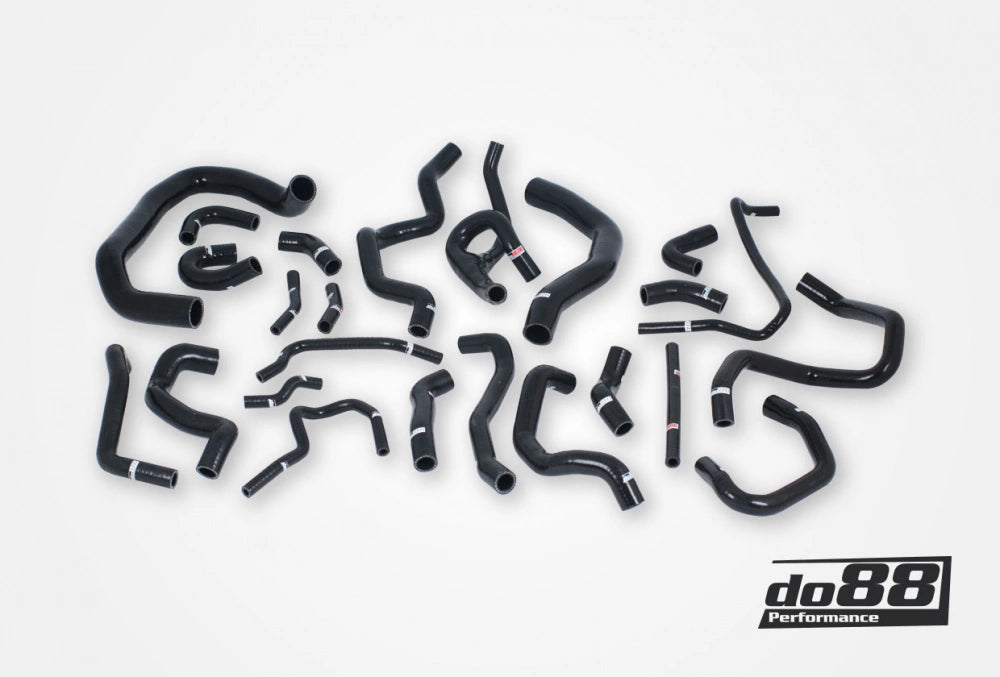 ชุดท่อยางซิลิโคน do88 Silicone Coolant Hose Kit (24 ชิ้น) – AUDI / SEAT / SKODA / VW 1.8 / 2.0 TSI (MQB) – Black